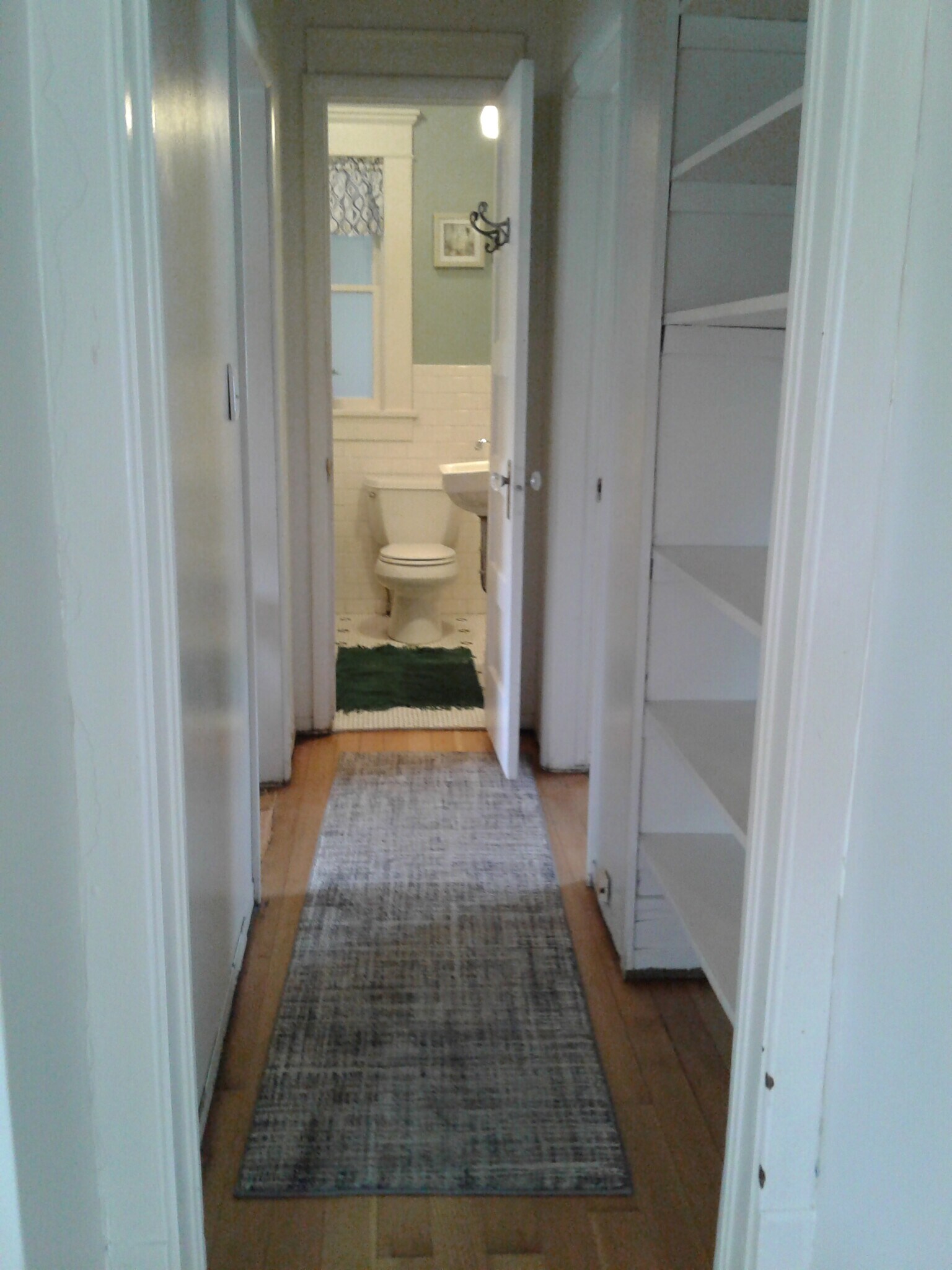 Hallway from the living room to bath and master bedroom. - 1509 West Hazel Street