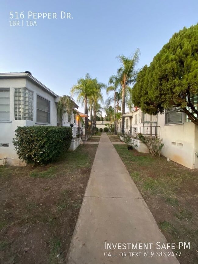 El Cajon Duplex 1 bed w/garage Small Qu... 516 Pepper Dr El Cajon