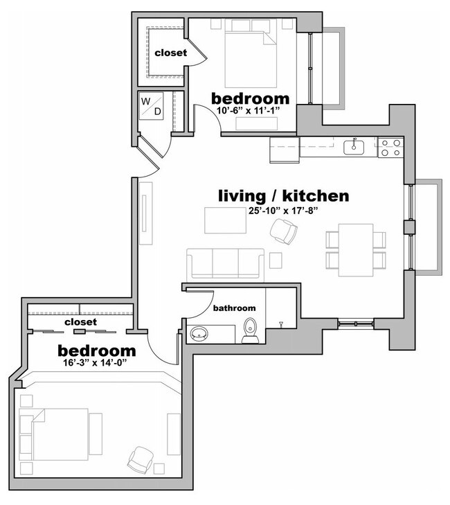 Floorplan - Lofts on Prospect
