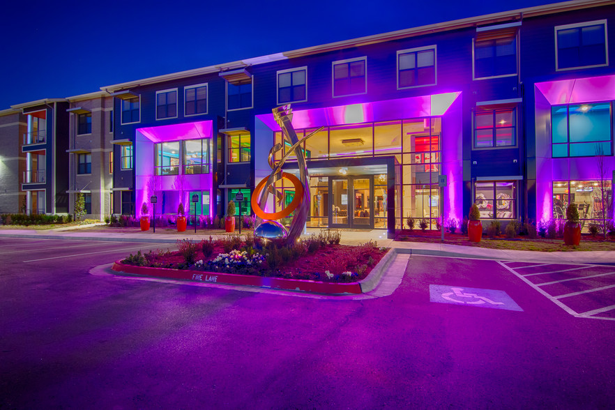 Property Entrance at Night - Bowman Pointe