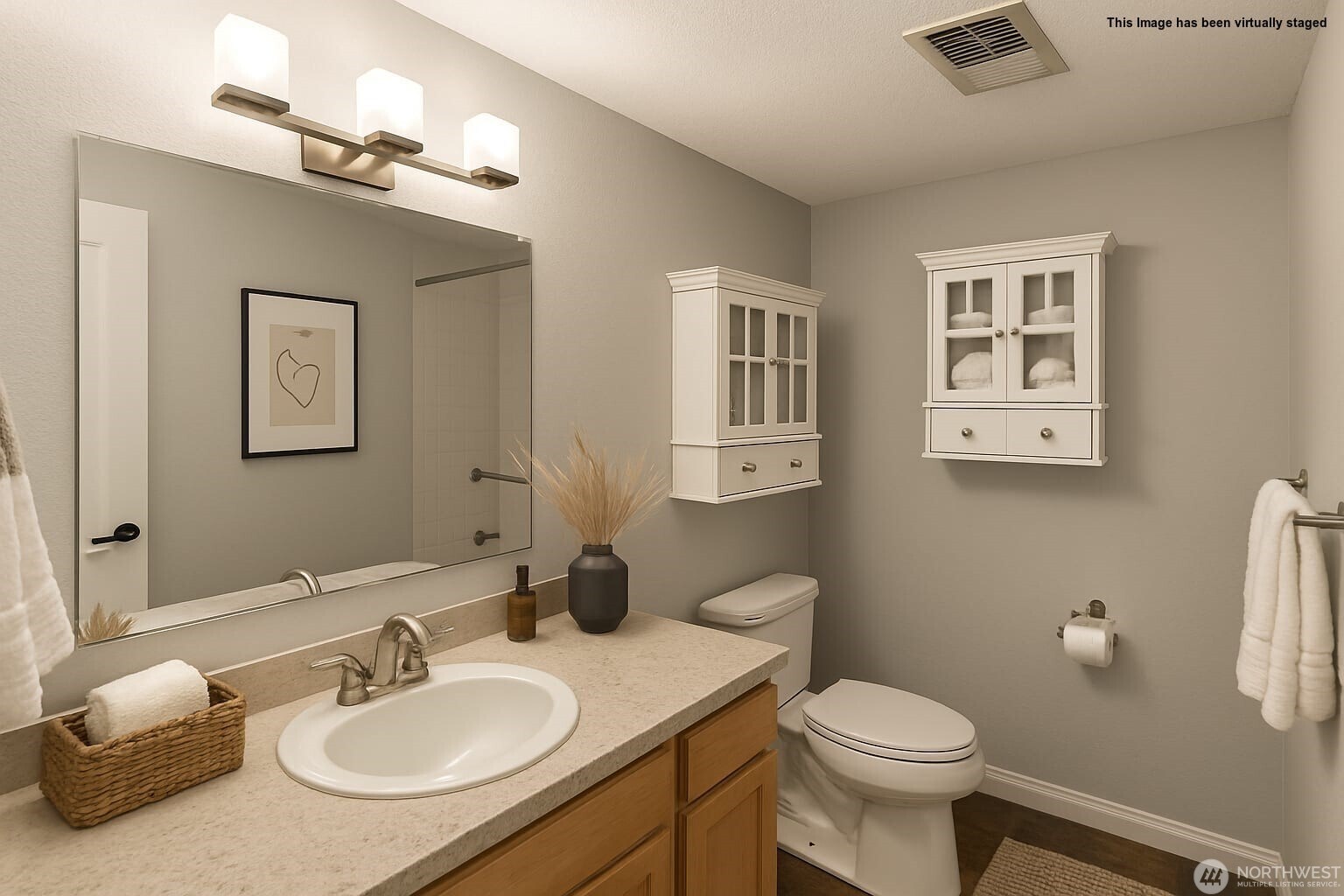 Virtually staged Bathroom Tub/Shower combo - 10819 NE 37th Pl