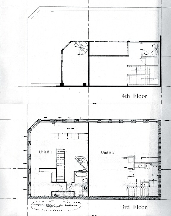 3rd and 4th Floor Plans - Old Boston Hotel