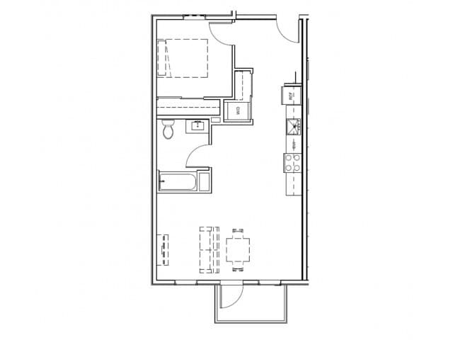 1 Bed 1 Bath 713 - Homeroom Apartments
