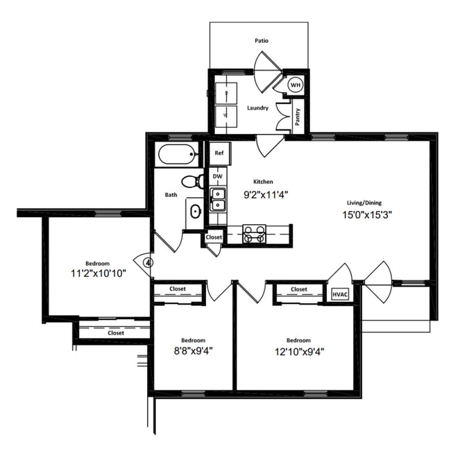 Unit A - 3 Bedroom.png - 501 Jasmine Villas