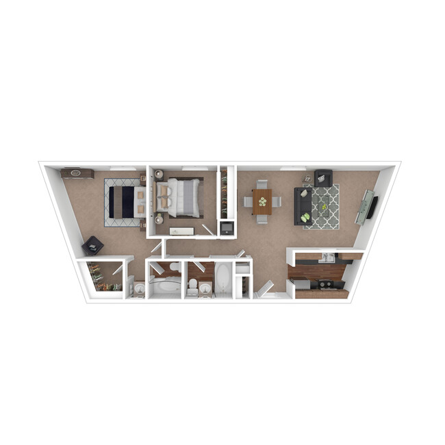 2 Bedroom, 2 Bath, 850 sq. ft. - Charlotte Woods