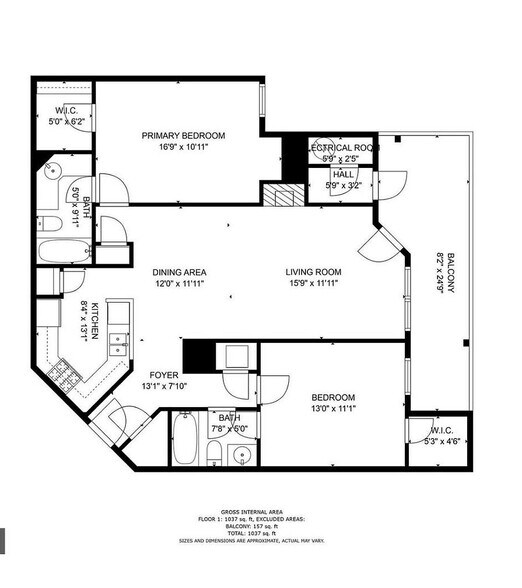 Floor plan - 14301 Rosy Ln