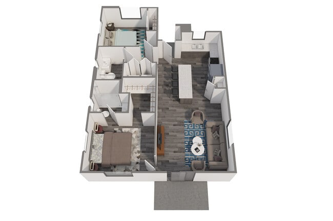 Explore this contemporary layout designed for modern comfort and style. - QNO-Quarter North