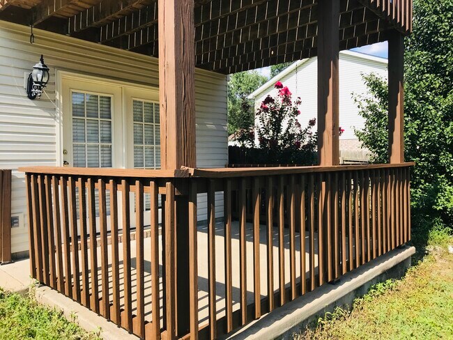 Fenced in backyard - 3 Indian Trail