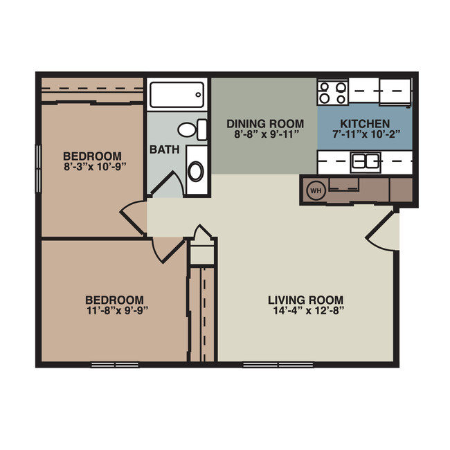 Floorplan - Willow Creek Apartments