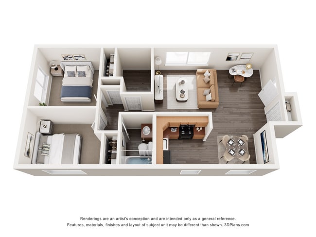Twin Cedars East_2 Bed_Upper Level.jpg - Twin Cedars