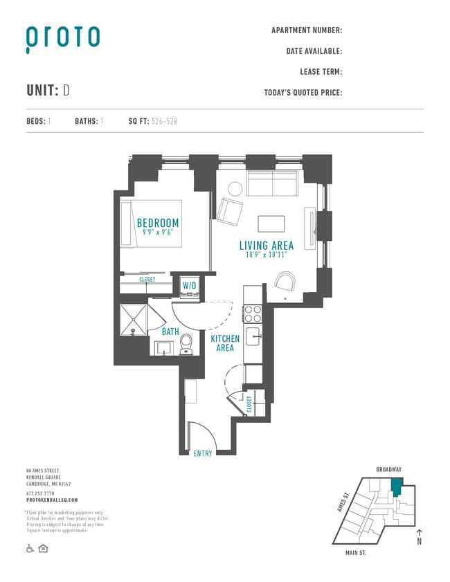 Floorplan - Proto Kendall Square