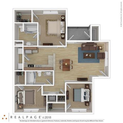 Floorplan - Las Villas De Leon Apartments