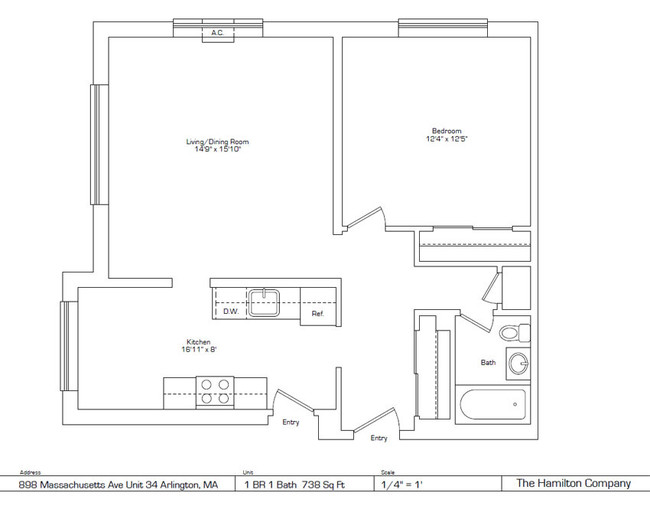 Floorplan - Mass Ave, 898