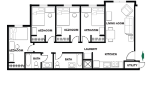 4BR/2BA - University Ridge