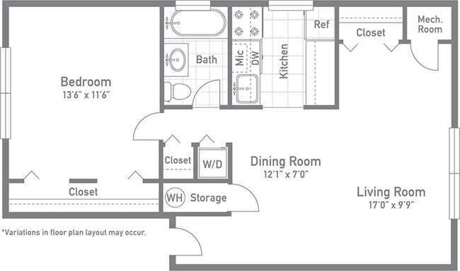 Floorplan - Copperfield Square Apartments