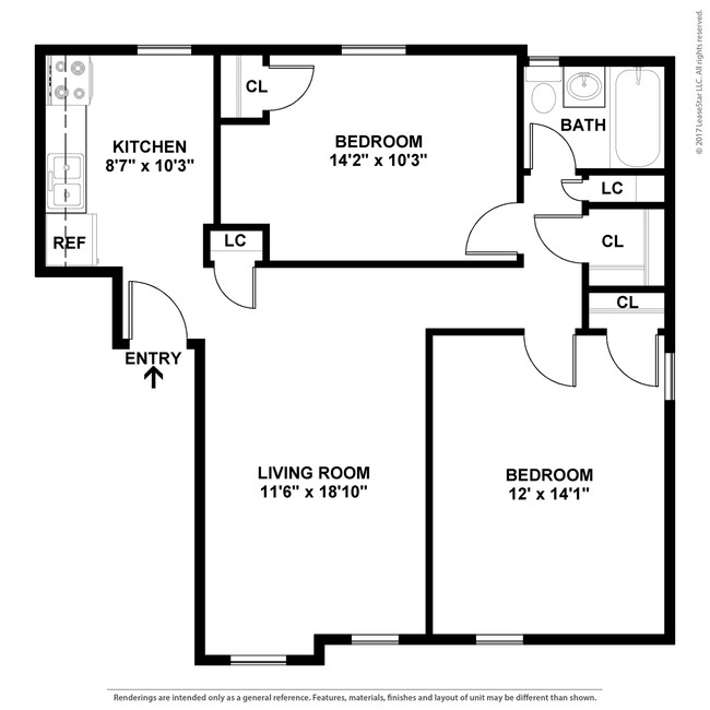 Floorplan - Park Raven Apartments