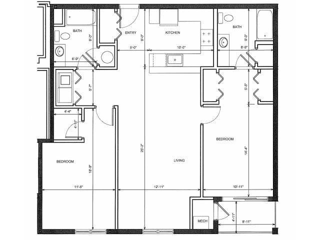 2BR/2BA - Sofi Danvers