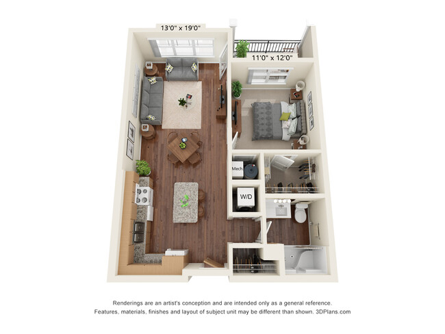 Floorplan - Ashlynn Ridge 55+ Apartments