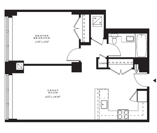 1BR/1BA - Aria the Condominium