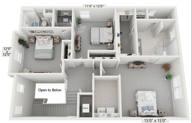 Floorplan - Nuvo- Boca Single Family Homes and Townhomes