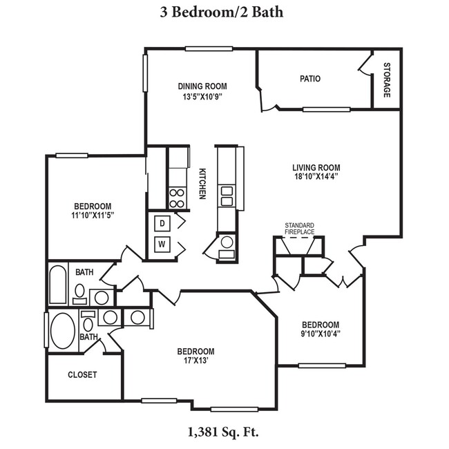 Floorplan - The Vinings Apartments