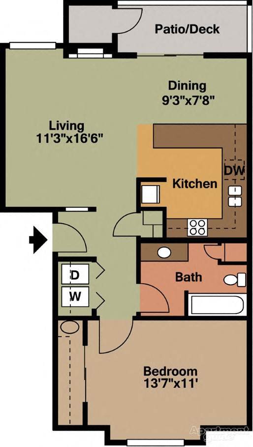Floorplan - 8Hundred West Apartments