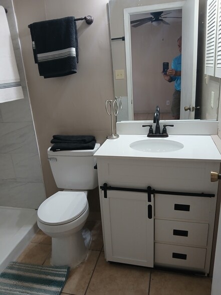 updated Shower and Vanity - 2605 Treasure Hills Blvd