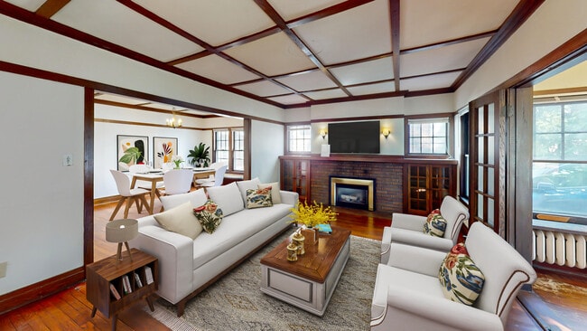 Living Room - The Badger Den Apartments on Kendall