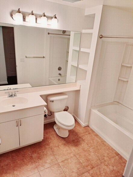 Hall bathroom - 1801 E Katella Ave