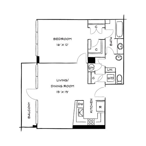 Floorplan - The Residences at Capital Crescent Trail