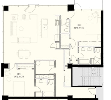 Floorplan - 300 E 3rd St