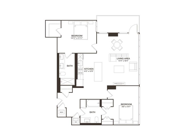 Floorplan - 8001 Woodmont