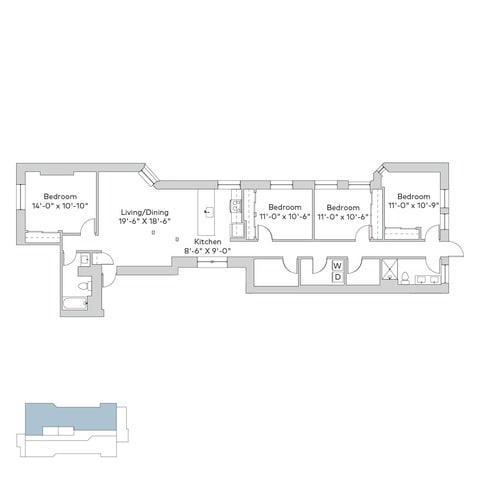 Floorplan - 5457-5459 S. Blackstone Avenue