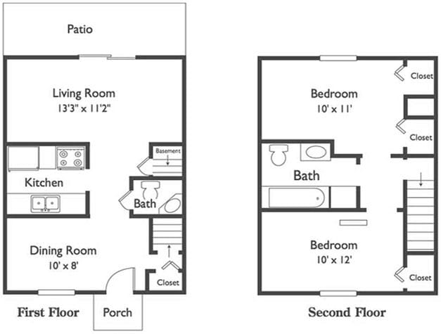 Floorplan - Riverside Manor Townhouses