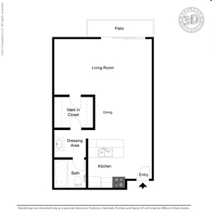 Studio/1BA - Cedar Shores