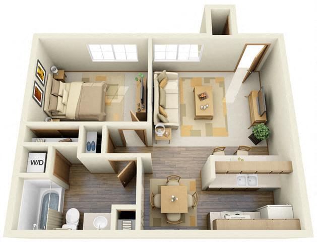 Floorplan - Country Club at Valley View - 55+ Senior Apartments