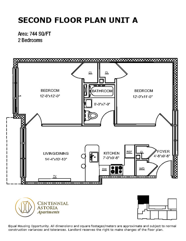 Floorplan - Centennial Astoria Apartments