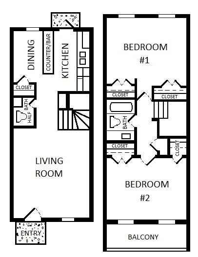 2BR/1.5BA - Timber Ridge Townhomes