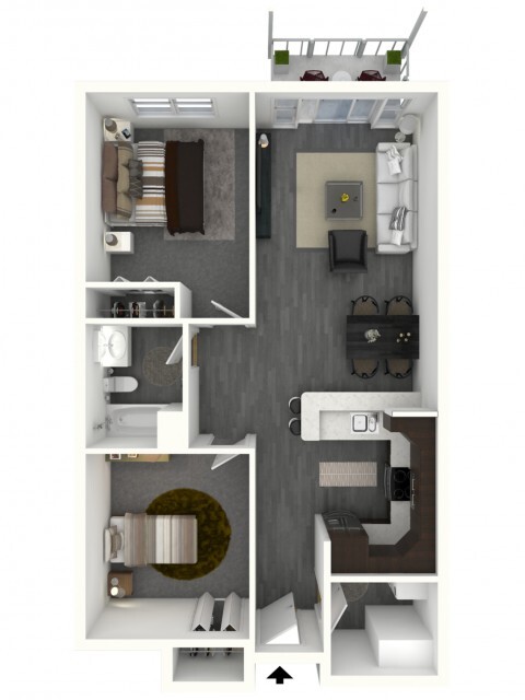 Two Bedroom, One Bath - 770 Elmwood Apartments