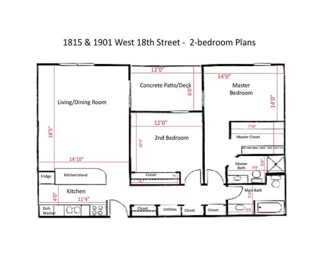 Floorplan - Pointe West Apartments