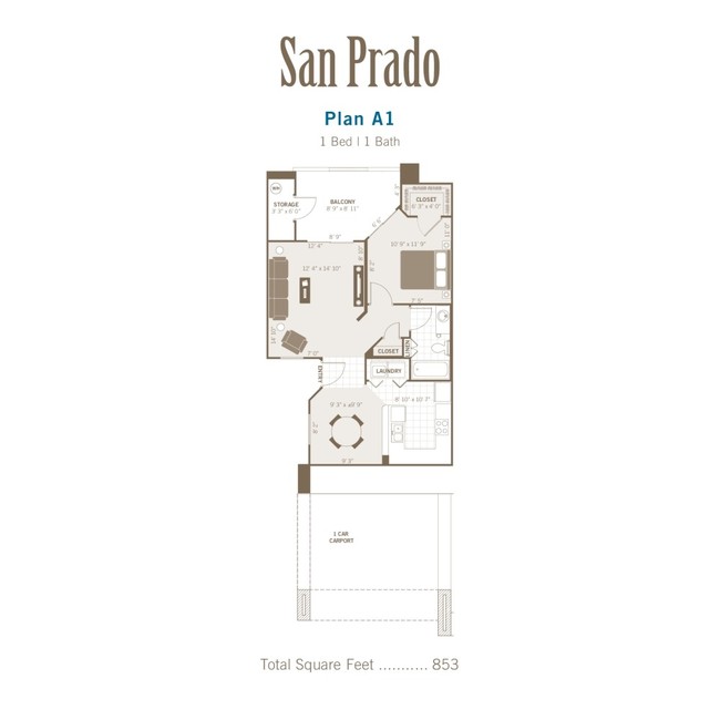 1BR/1BA - San Prado