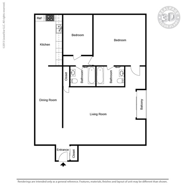 2BR/2BA - Monarch Terrace Apartments