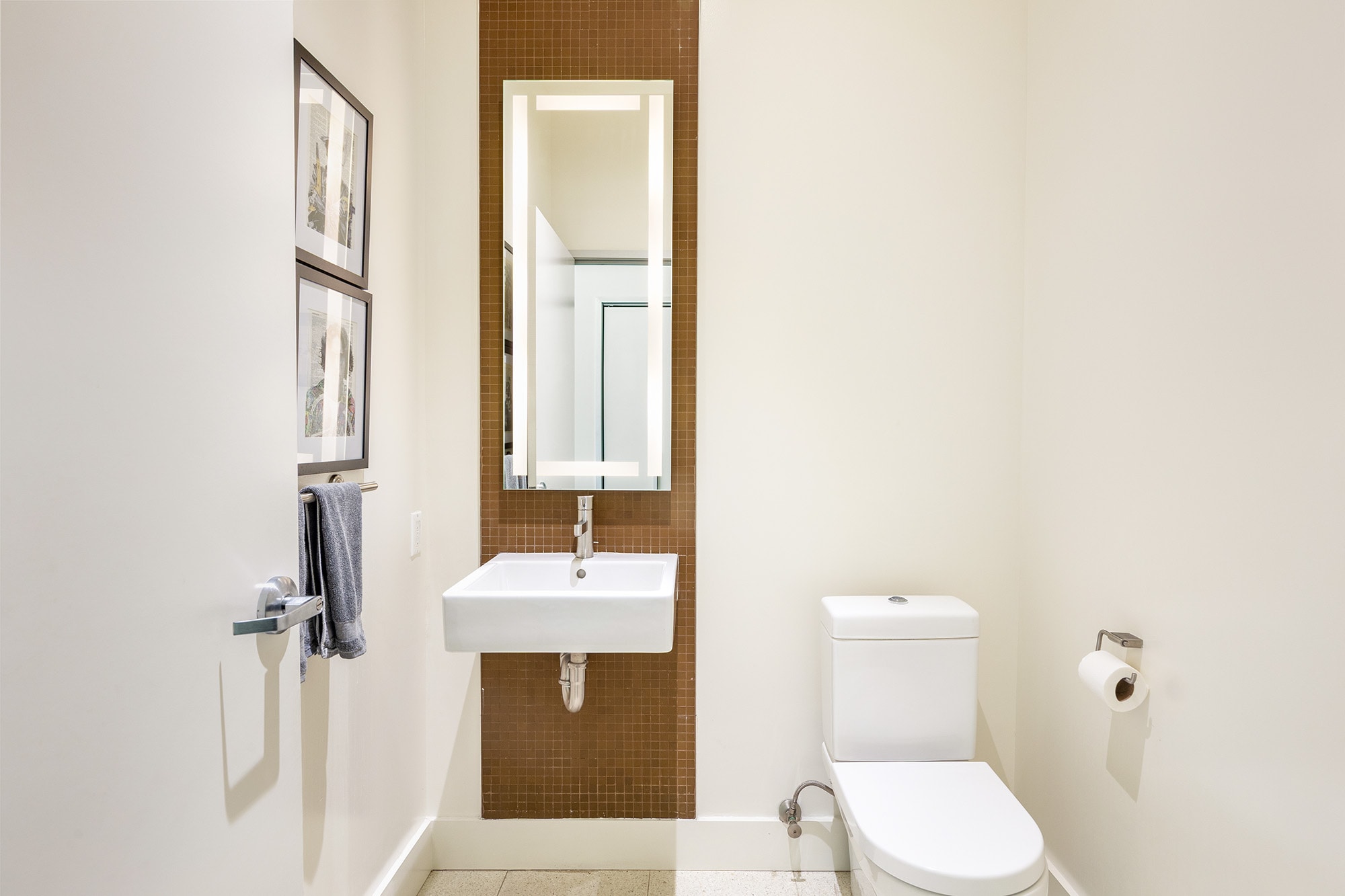 Downstairs half bath - 6735 Yucca St