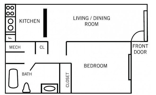 1BR/1BA - Lenox Woods