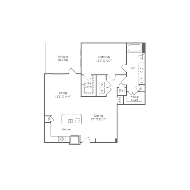 Floorplan - The Fairmount at Oak Lawn