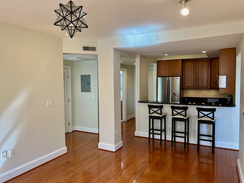 View from Living Room into Kitchen - 3220 17th St NW