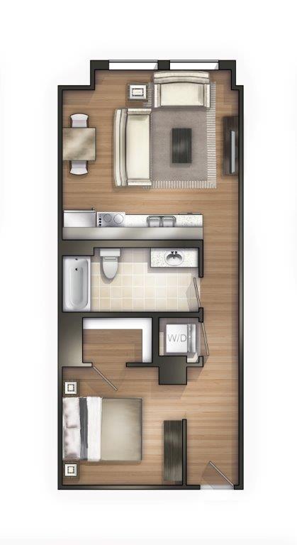 Floorplan - The Land Bank Loft Apartments