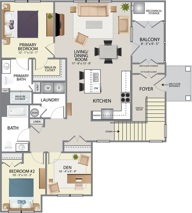 Floorplan - The Villas at Glenwood