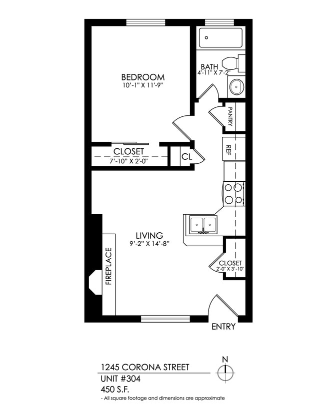 Floorplan - 1245 Corona Street