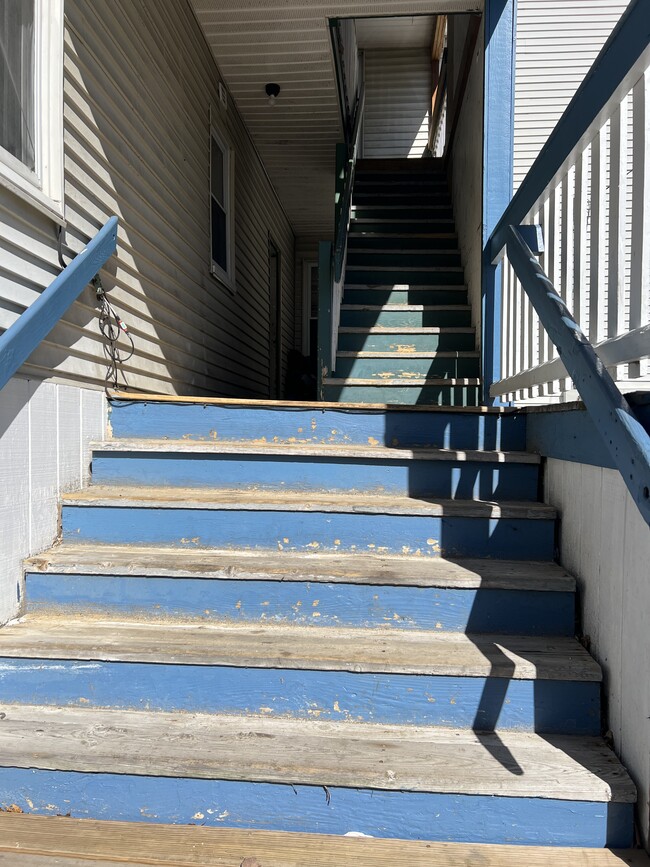 Stairs to Apartment - 357 Lake Ave